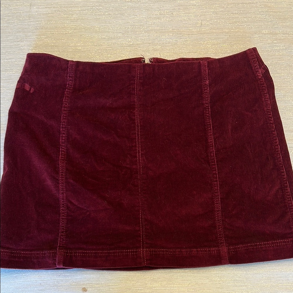 Wild Fable Burgundy Corduroy Skirt